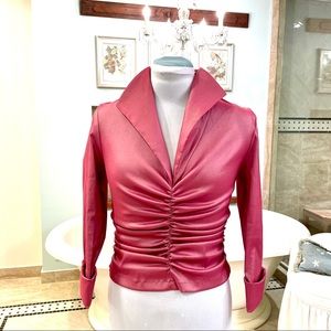 🌷 Tadashi Stretch Top Rose Shimmer Sz: US 8/UK 10